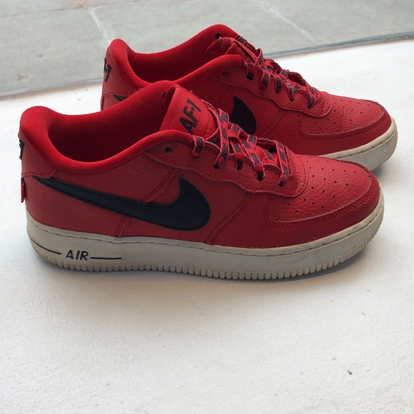 nike air force 1 nba red white